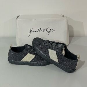 Kendall + Kylie Olea Sneakers Glitter Black White Size 6 Women’s Rare Shoes